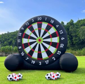 Inflatable soccer darts game for New Jersey party entertainment